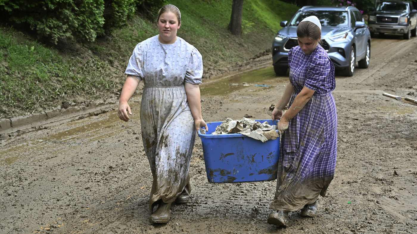 Cleanup efforts are underway : NPR