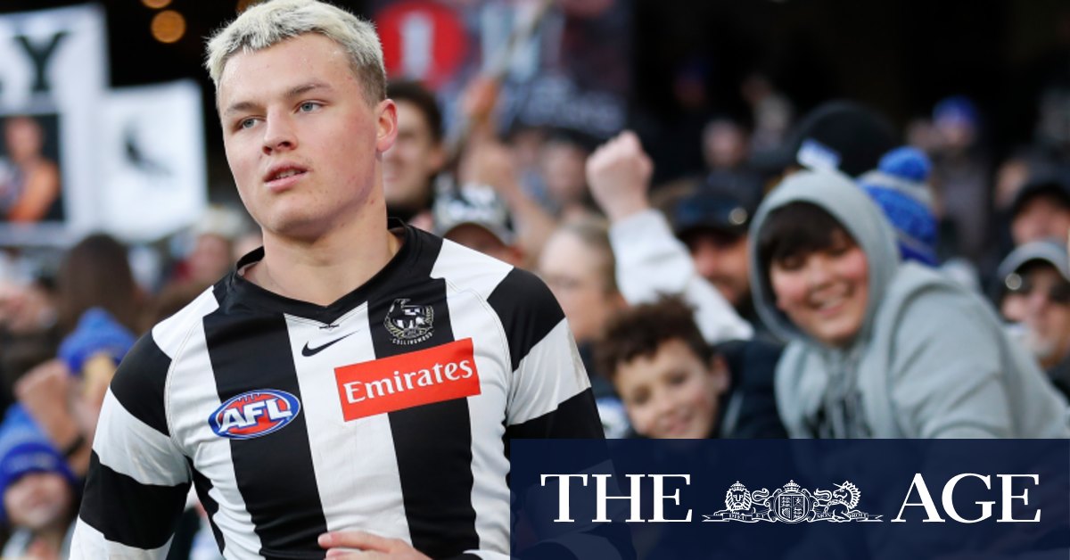 Jack Ginnivan impacted by spotlight but smiling after Collingwood Magpies victory