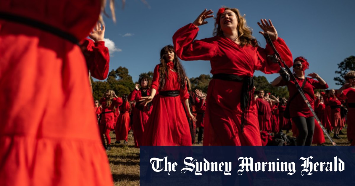 Kate Bush fans perform her iconic song Wuthering Heights