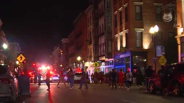 9 wounded, police search for 2 shooters