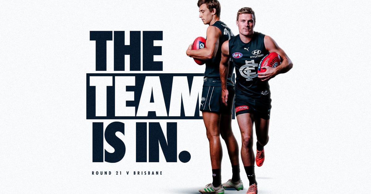 AFL team selection: Handful of Carlton changes