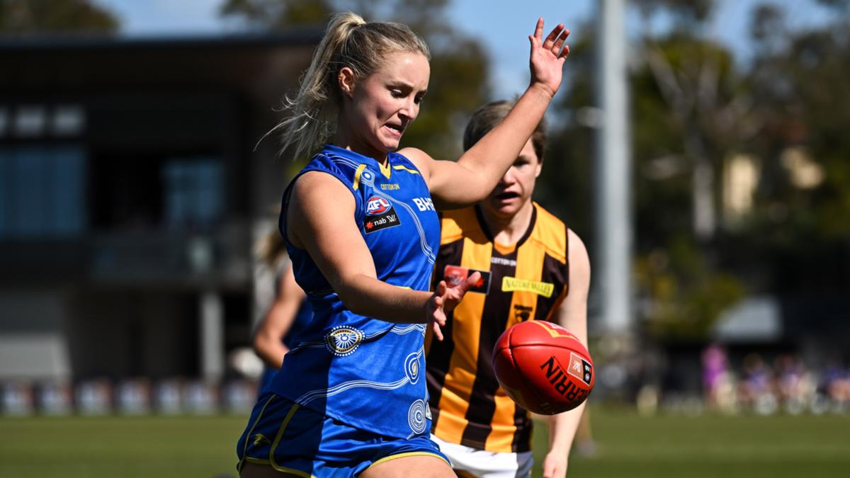 AFLW: West Coast show off new-look forward line in pre-season victory over Hawthorn, kicking highest score