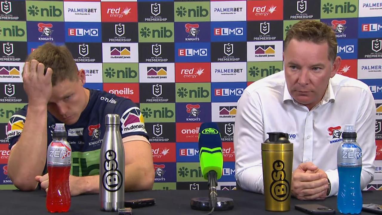 Adam O'Brien slammed for press conference quotes: Newcastle Knights vs Bulldogs