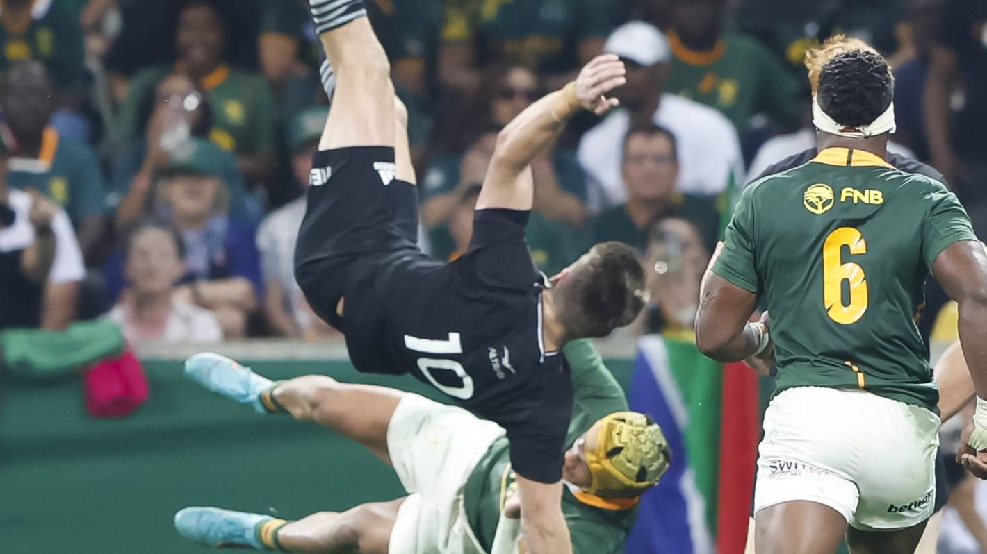 All Blacks No 10 Beauden Barrett opens up on horrendous spill against Springboks