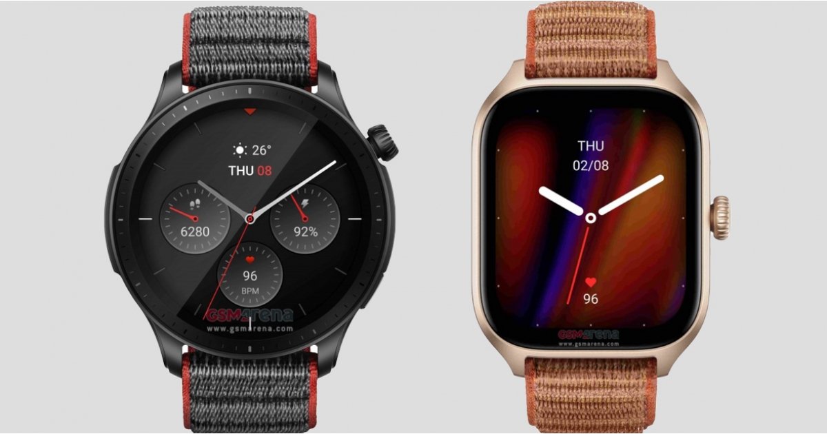 Amazfit GTR 4 and GTS 4 images give us a good look at the new fashion watches