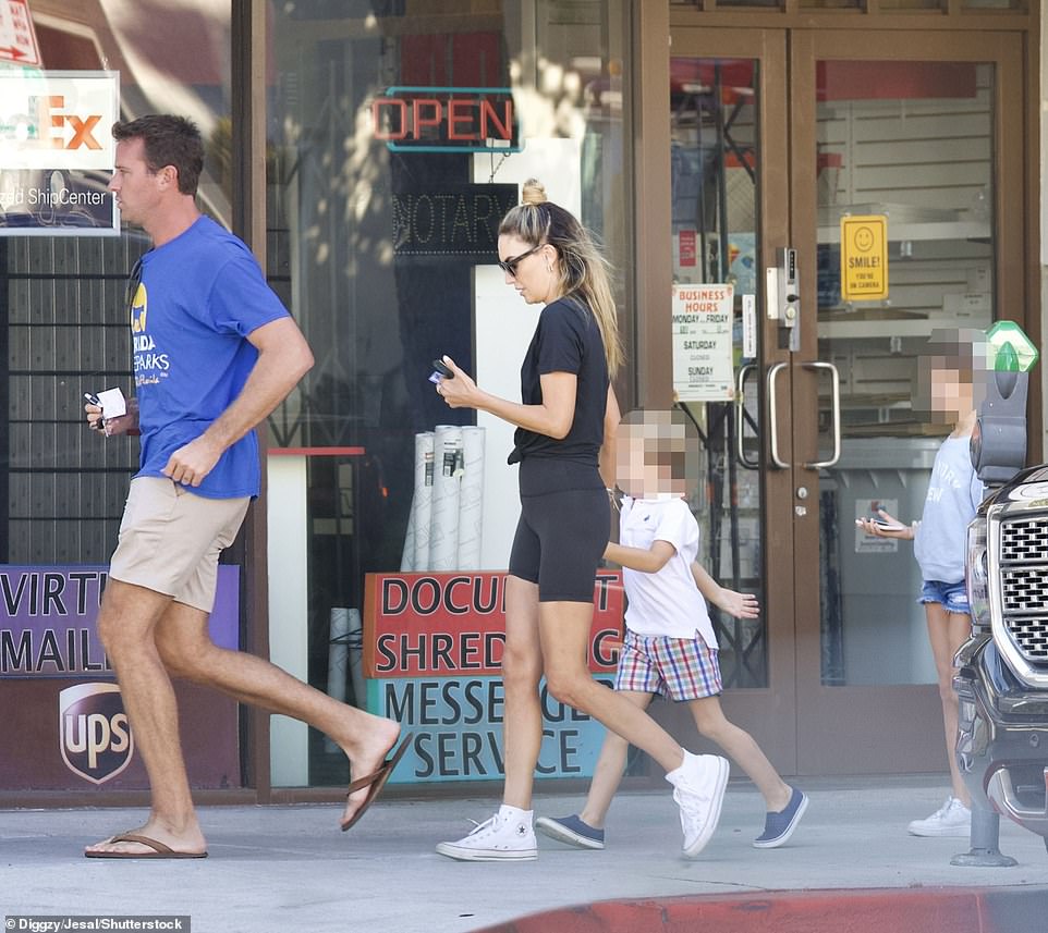 Armie Hammer reunites with estranged wife Elizabeth Chambers and their two kids in LA