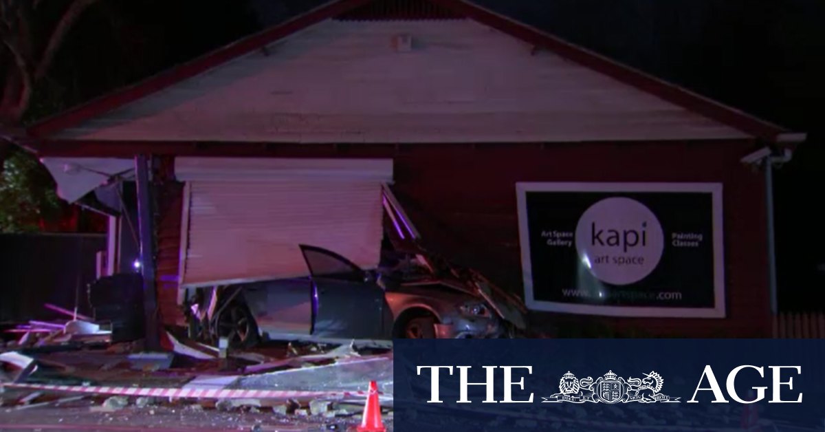 Artworks damaged by car smashing into gallery