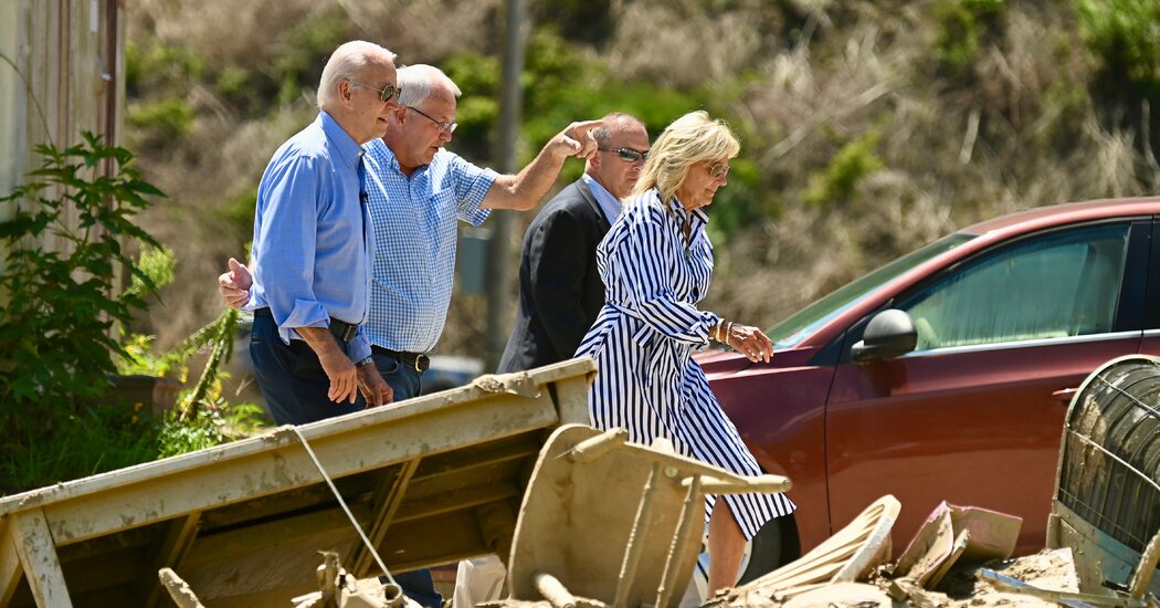 Biden Tours 'Heartbreaking' Kentucky Flood Damage