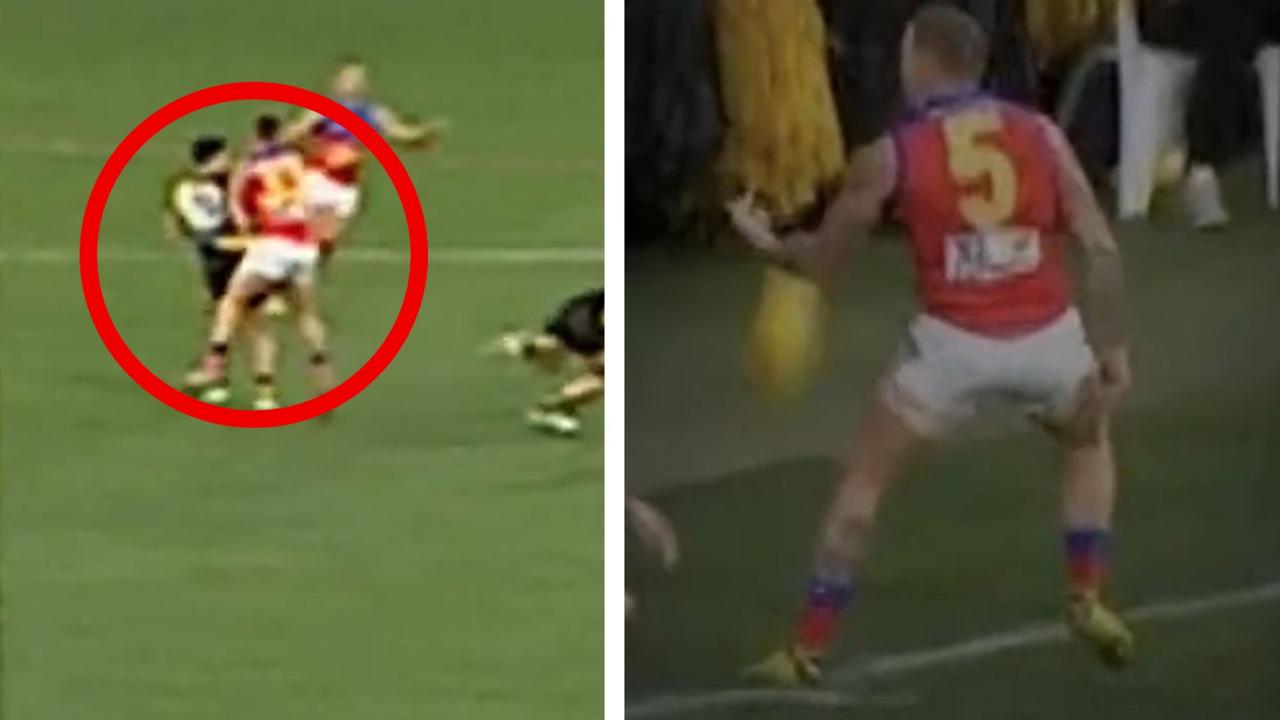 Brisbane Lions bosses angered after Richmond Tigers game, Marlion Pickett bumps Zac Bailey, video, hospitalized with sternum injury, coughing up blood, Mitch Robinson