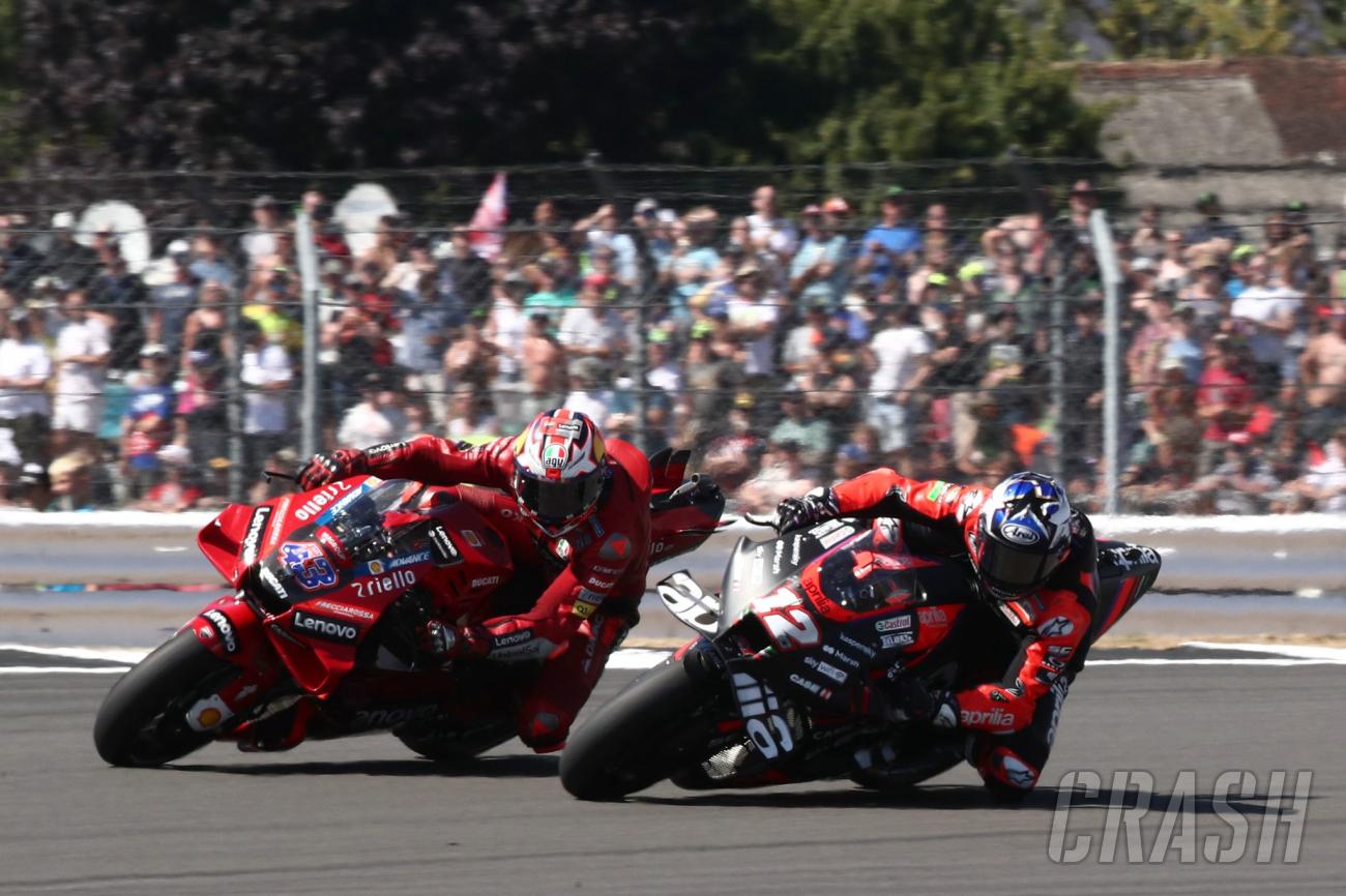 British MotoGP at Silverstone: What caused Jack Miller to say 'don't be an idiot' on the final lap?  |  MotoGP