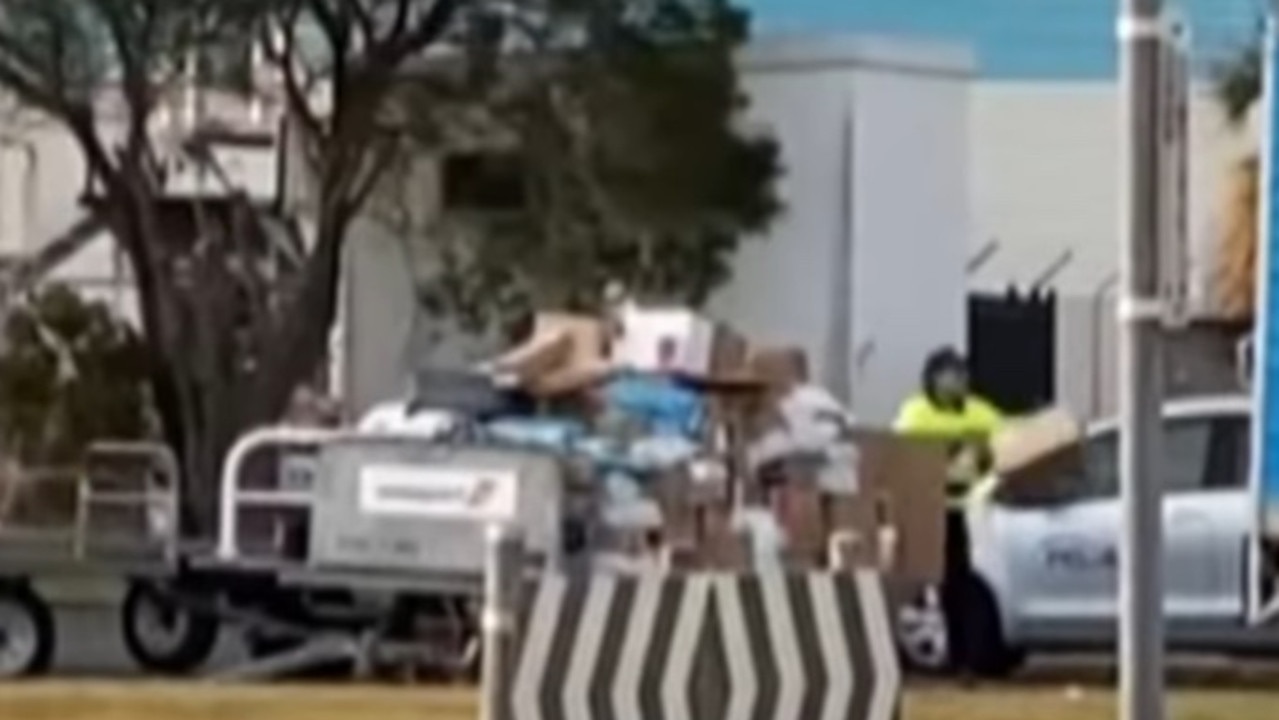 Busted: Couriers caught throwing parcels at Mackay Airport