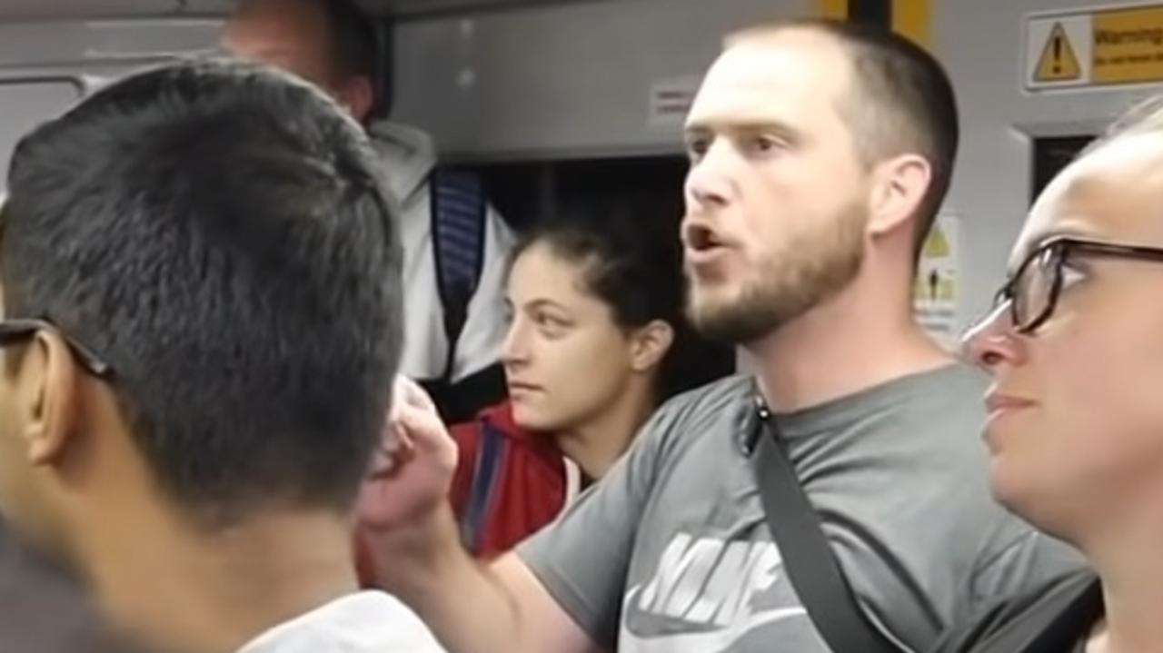 Commuters explode at anti-abortion preacher on Sydney train
