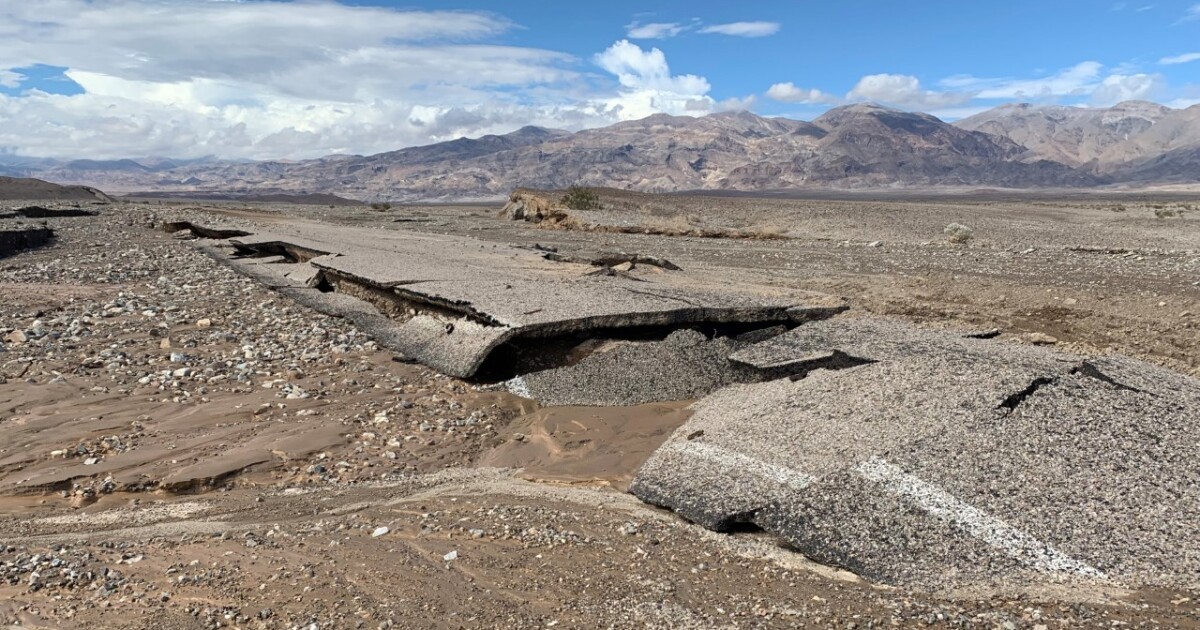 Death Valley sees nearly a year's worth of rain in three hours, officials say