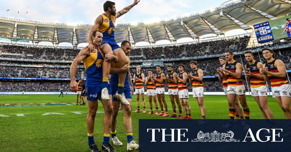 Eagle Josh Kennedy's farewell to remember;  Swans boost top-four hopes