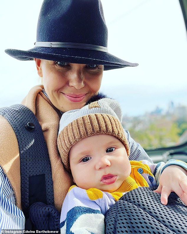 Edwina Bartholomew says her daughter Molly turned into a 'monster' after she welcomed her second child Tom (pictured here)