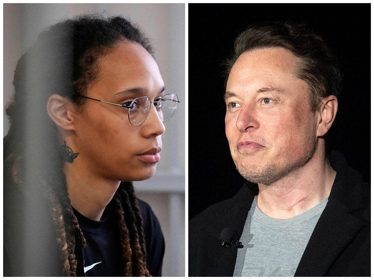 Elon Musk says US should 'free some people in jail for weed here too' after Biden reportedly offered to swap a Russian arms dealer for imprisoned WNBA star Brittney Griner