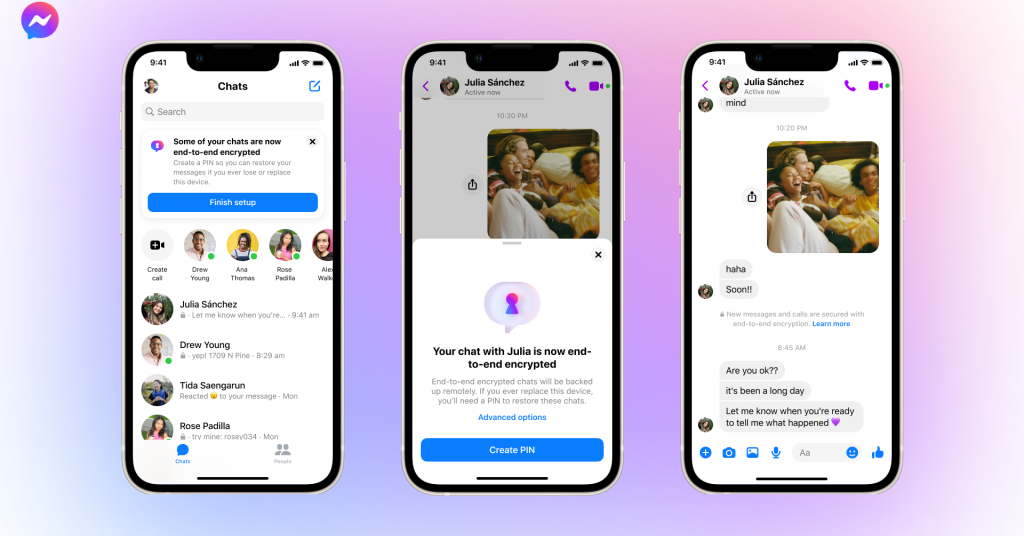 Facebook begins testing default end-to-end encryption on Messenger