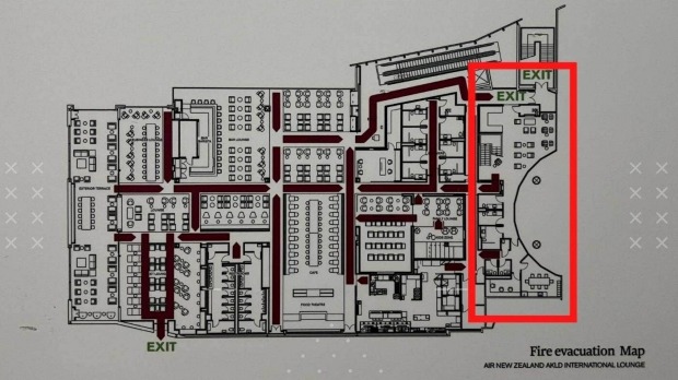 Fire escape plan reveals Air New Zealand's top-secret lounge with incredible perks