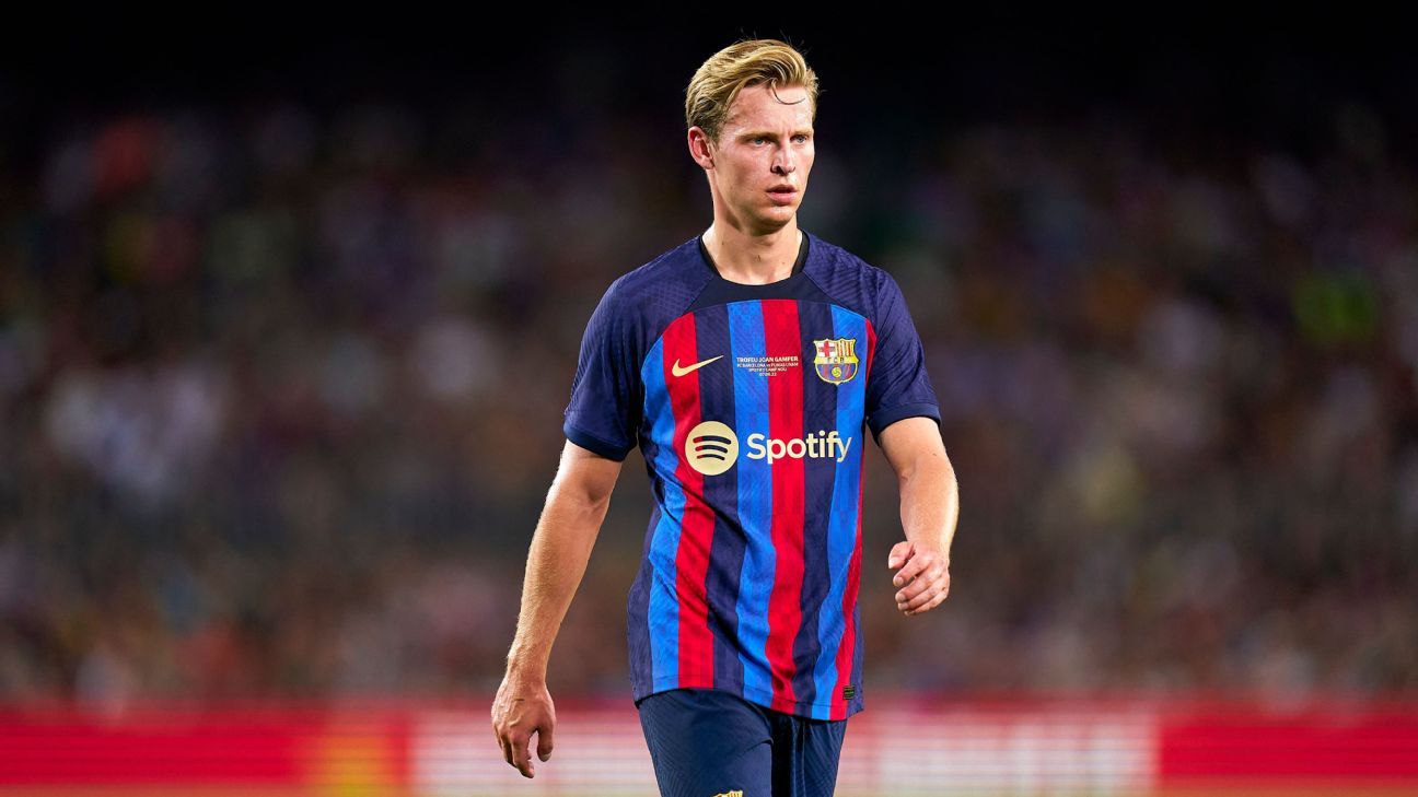 Frenkie de Jong's agents arrive in Barcelona ahead of crunch talks