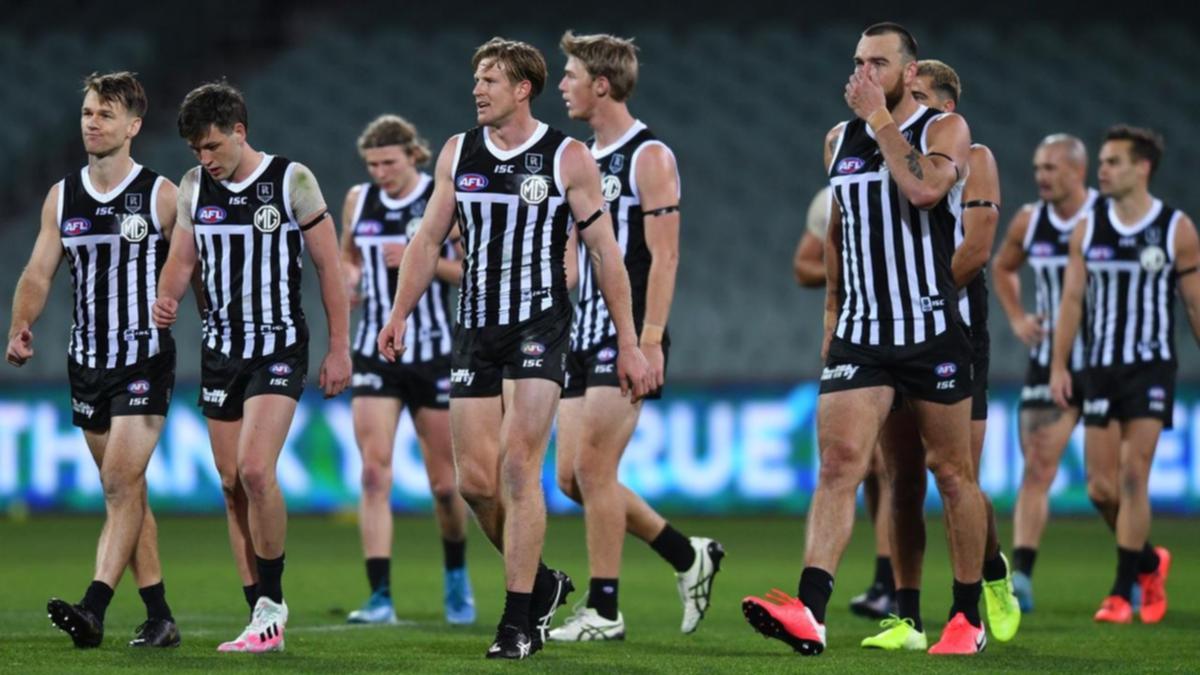 Fresh twist in Port Adelaide's prison bar jumper debate as Collingwood makes bizarre teal strip offer