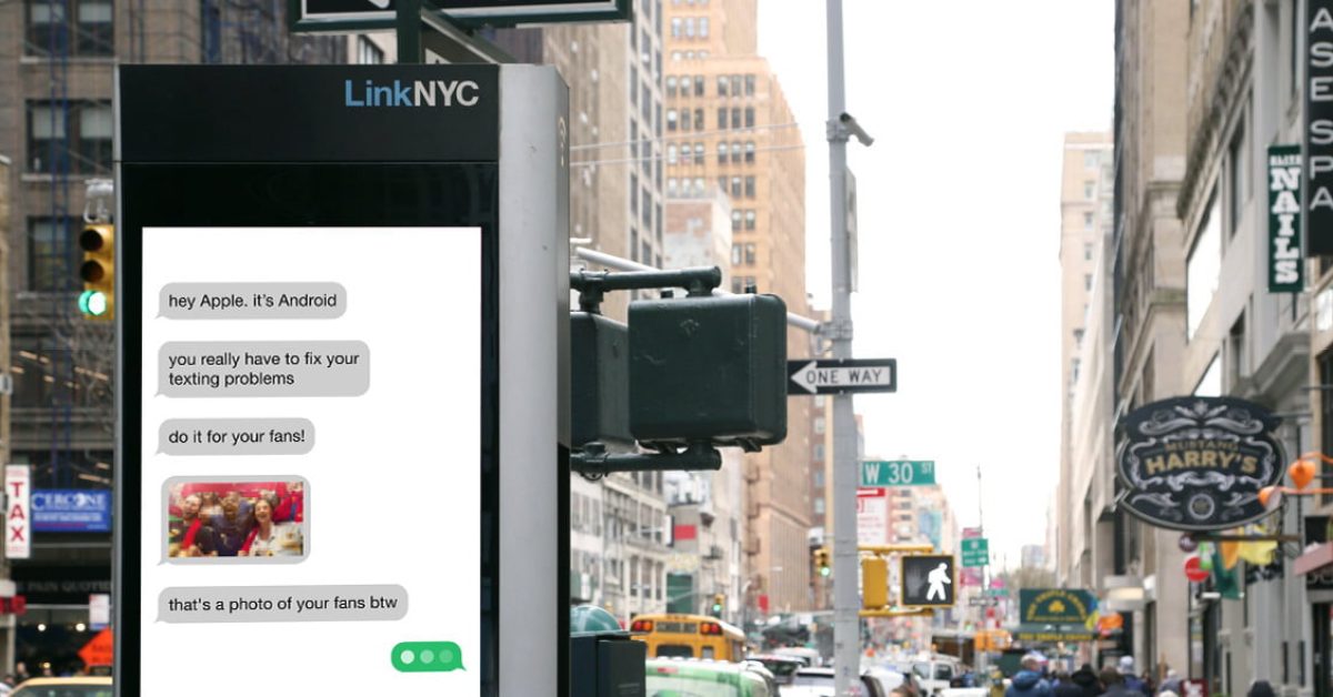 Google NYC blitz wants Apple to get RCS 'Message'
