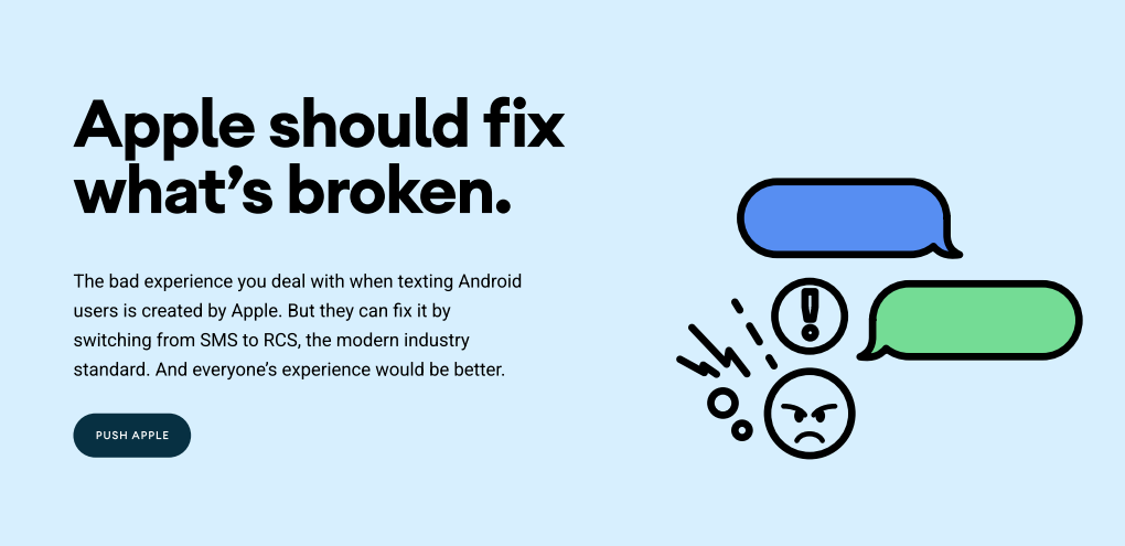 Google Posts Yet Another Plea for Apple to Support RCS Messaging in iMessage