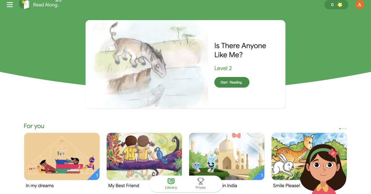 Google 'Read Along' app for kids is now a website