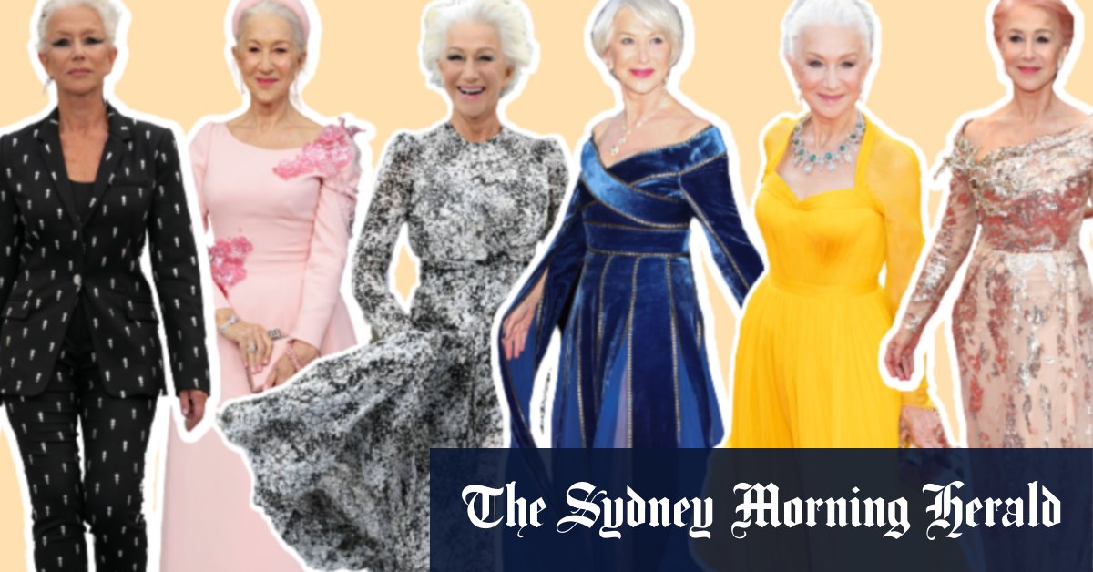 Helen Mirren on red carpet fashion and ageless style