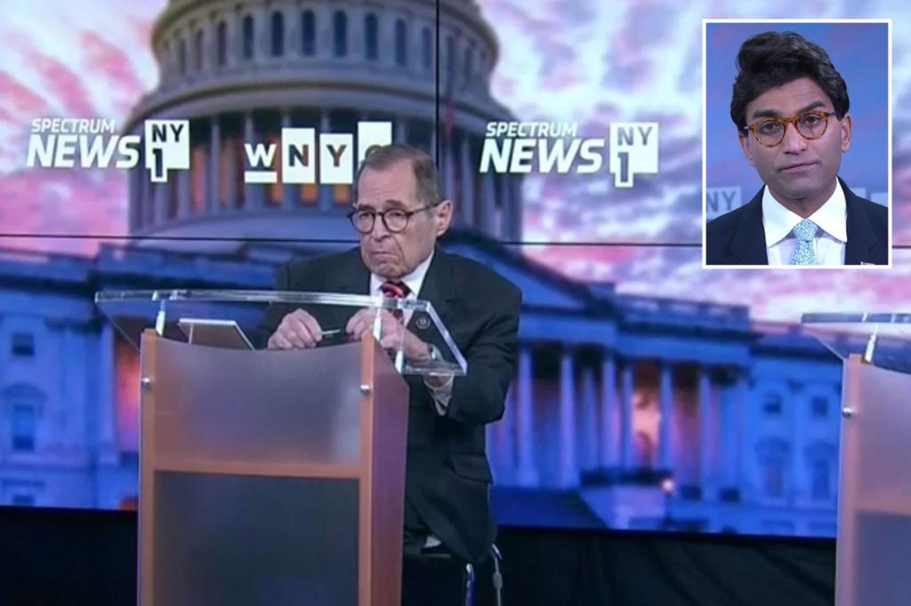 Jerrold Nadler stumbles through debate opening against Suraj Patel