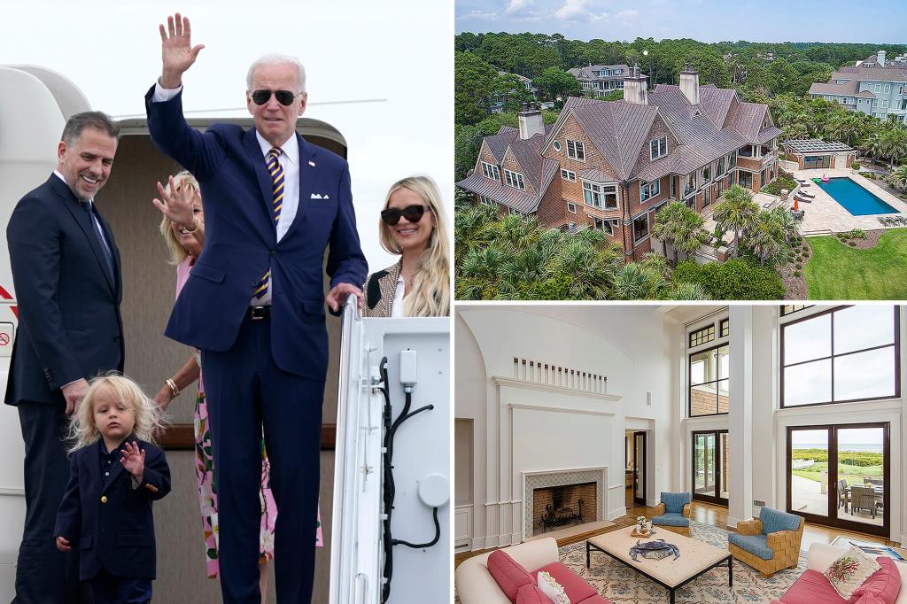 Joe, Hunter Biden staying for free at $20 million South Carolina mansion