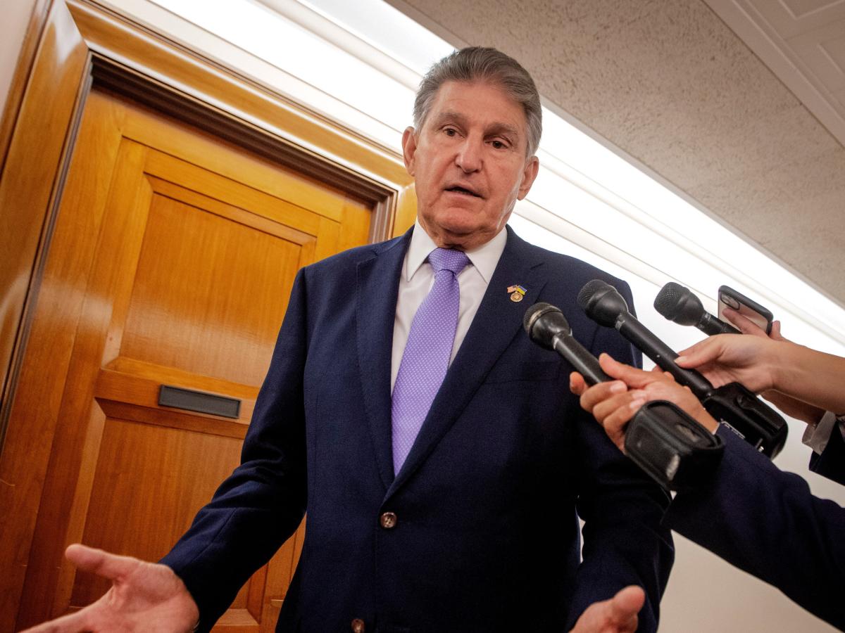 Joe Manchin said he'd be OK with 'whatever the voters wanted to choose' when asked if he the Democratic Party to win the midterms