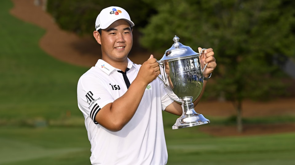 Joohyung 'Tom' Kim gaining Presidents Cup traction with Wyndham win