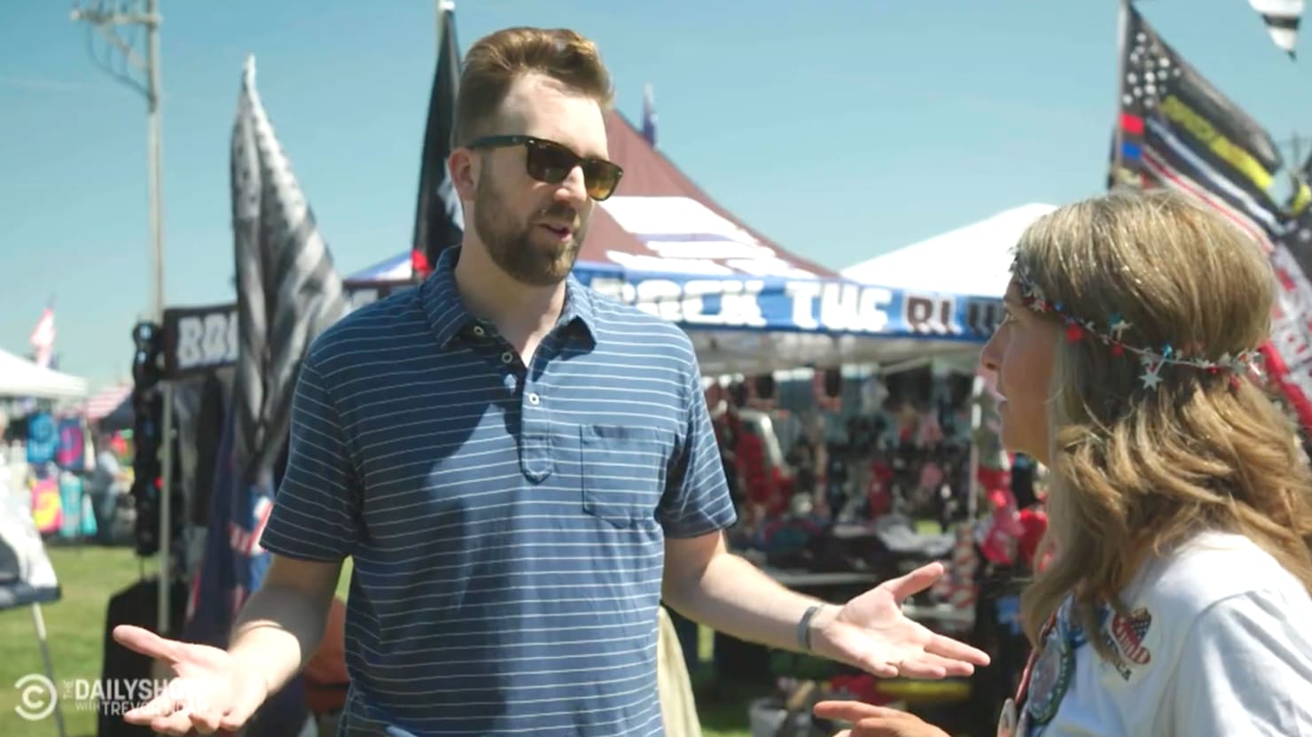 Jordan Klepper Crashes Trump Rally to Confront Brain-Wormed 'MAGA-ites'
