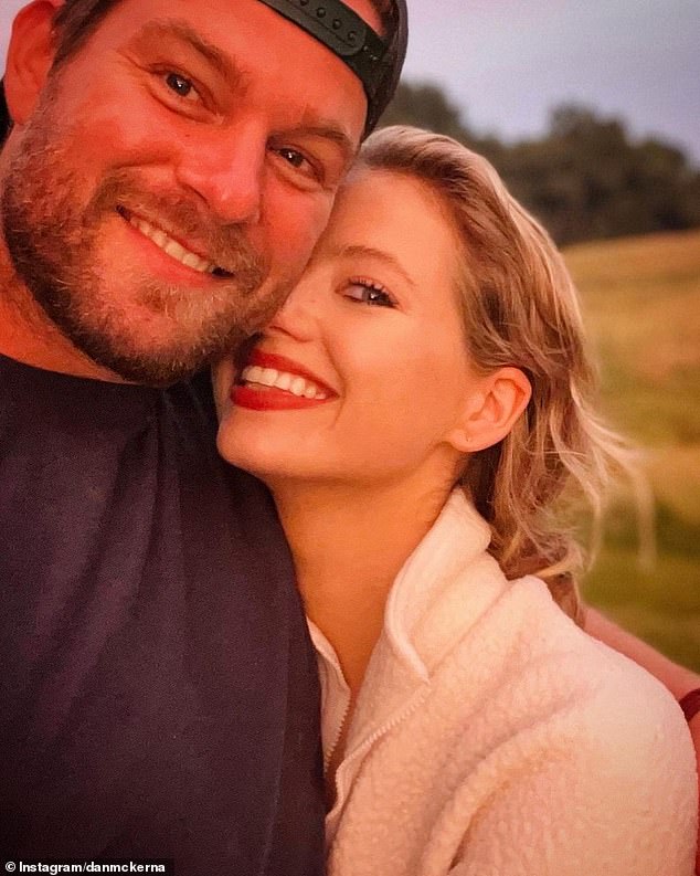 Home And Away actress Kassandra Clementi (right) has all but confirmed her split from fiancée Jacqueline Toboni by debuting her romance with animal welfare worker Dan McKernan (left)