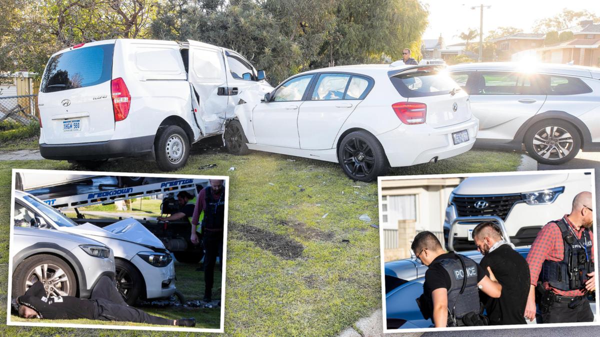 Luxury car stolen from Woodvale home crashes in Balga after failing to stop for police