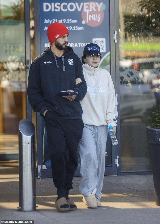 Former Married At First Sight star Martha Kalifatidis has been seen for the first time since she was left bedridden for weeks after catching a viral infection in Europe