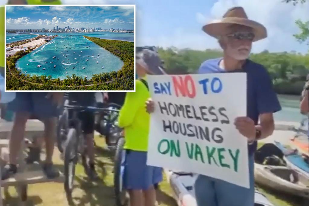 Miami's plan to house homeless on beach island sparks outrage