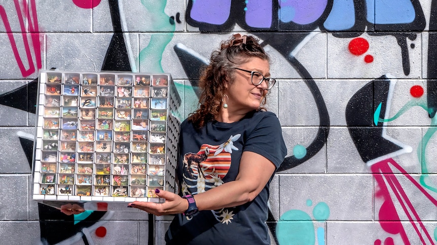 Mindful matchbox art helps Bundaberg's Marlies Oakley process floods and COVID