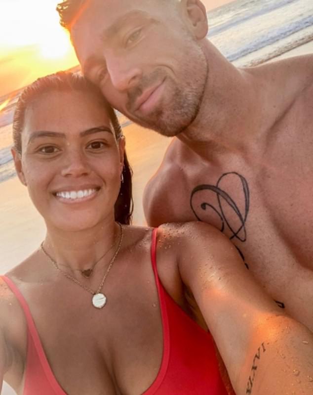 NRL star Bryce Cartwright will front a Sydney court this week after police took out a restraining order to protect his anti-vaxxer ex-wife Shanelle.  The former couple is pictured