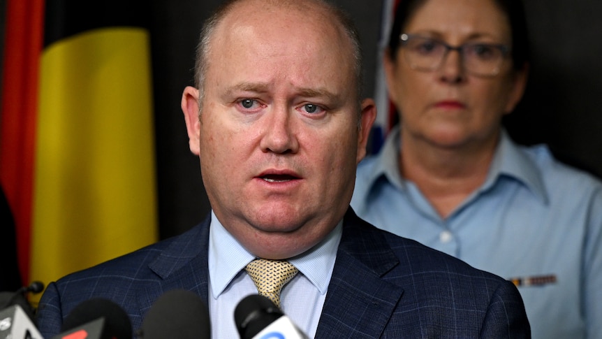 Shane Fitzsimmons addresses the media