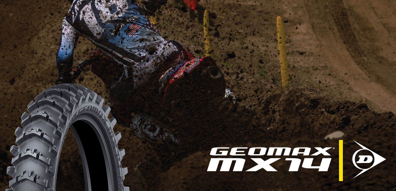 New sand/mud Dunlop Geomax MX14 tires arrive in Australia