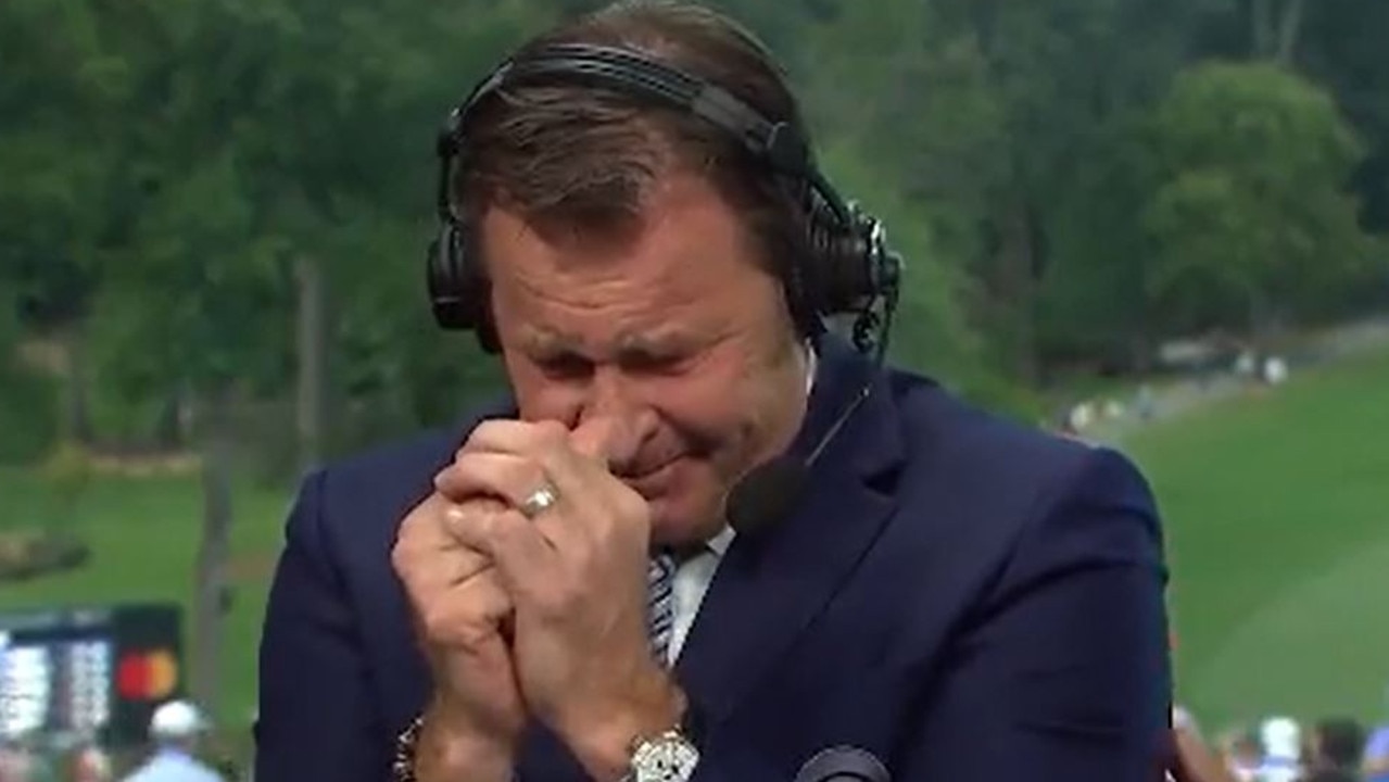 Nick Faldo breaks down in live TV commentary farewell, CBS, PGA Tour Wyndham Championship scores, result