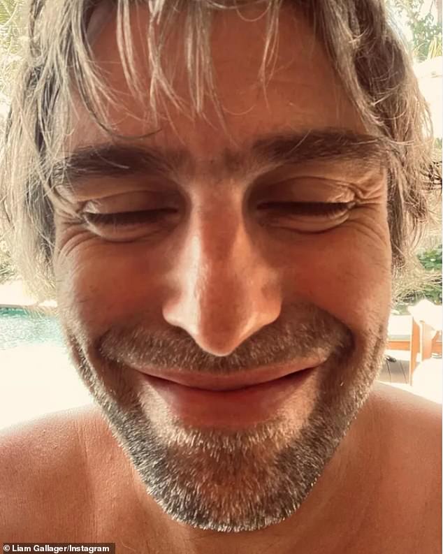 Platinum: Liam Gallagher shocked fans as he debuted a new blond hairdo to his Instagram account on Thursday