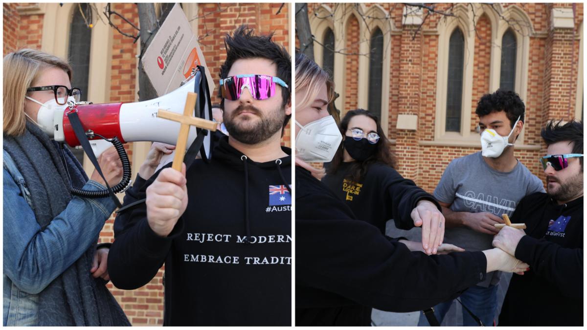 Perth abortion rally: City protest marred by hecklers, ugly confrontation