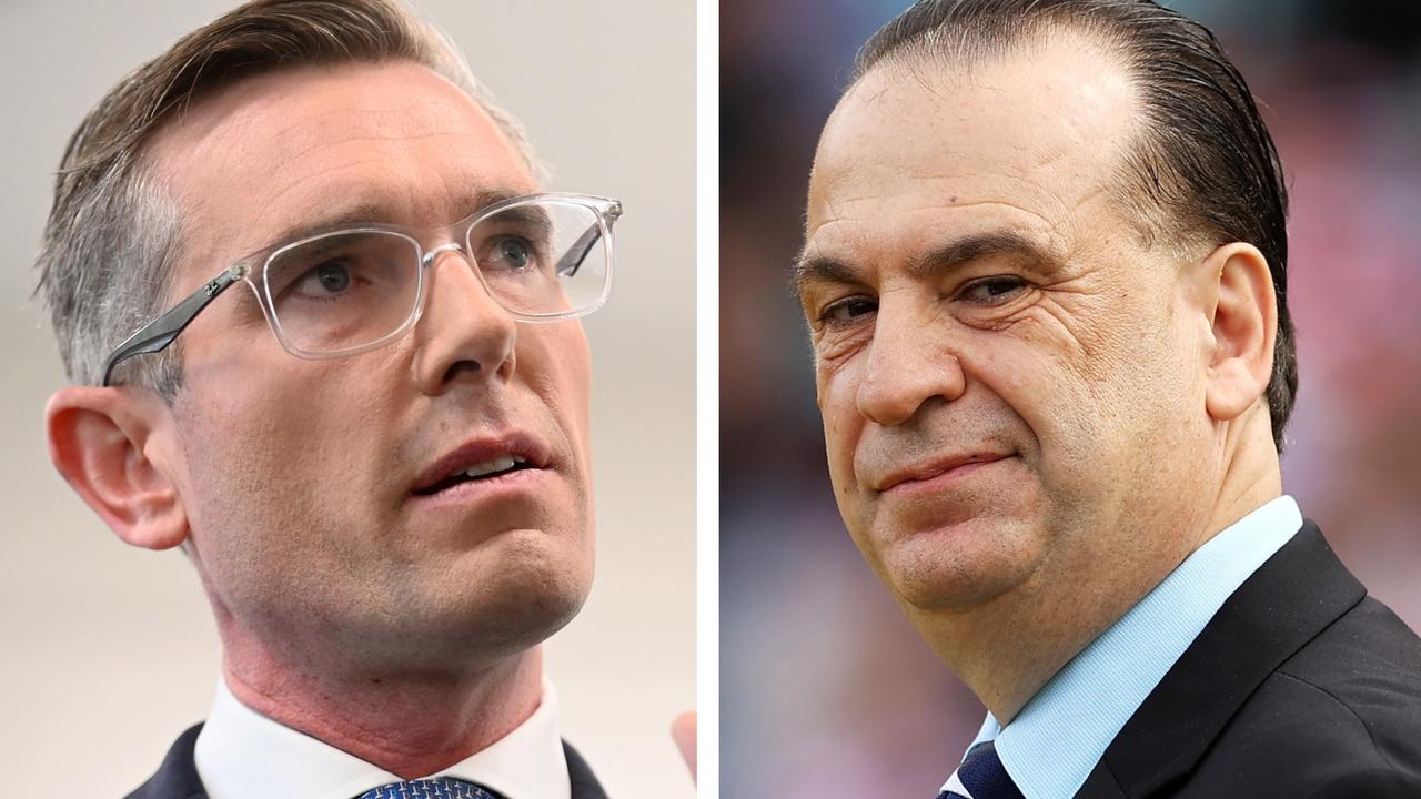 Peter V'landys vs Dominic Perrottet, Stadium funding, Leichhardt Oval, Tigers, Knights, Sharks, Panthers