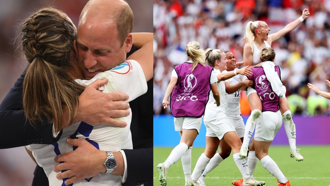 Prince William breaks protocol during UEFA Women's Euro ceremony with Lionesses after England defeated Germany in final