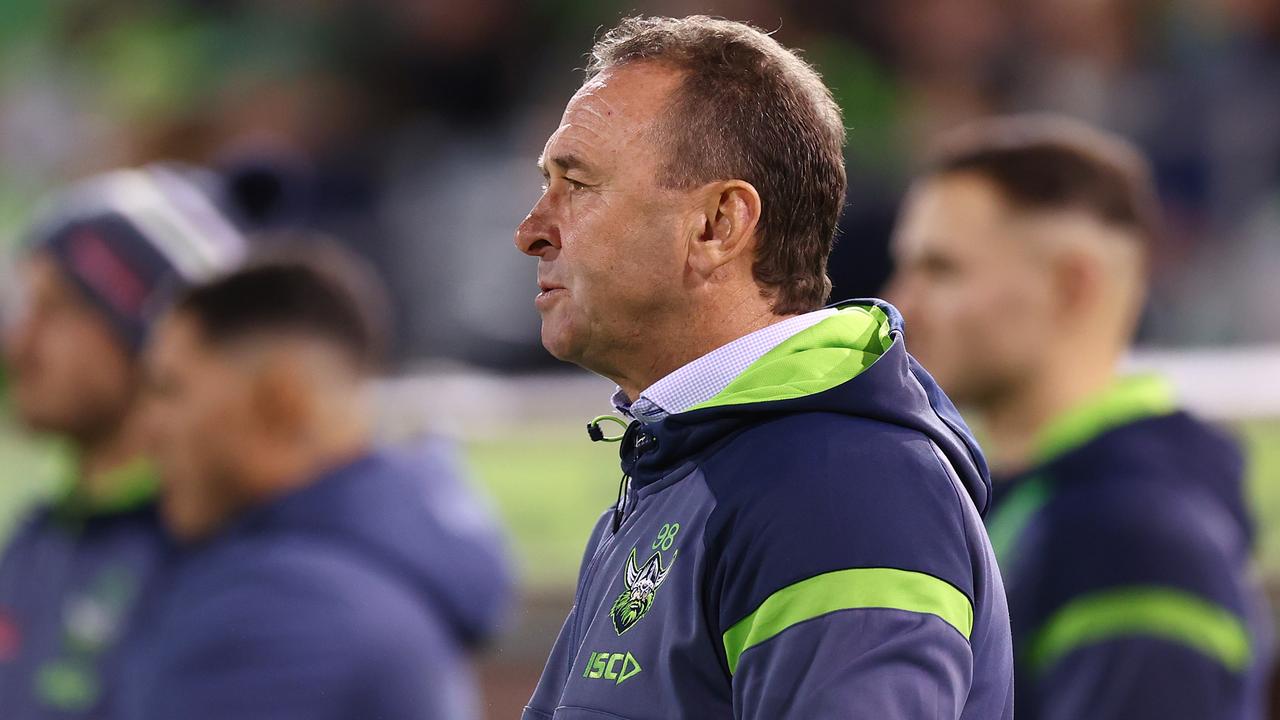Ricky Stuart ban, fine, Jaeman Salmon, weak-gutted dog, Canberra Raiders, Penrith Panthers, Round 22