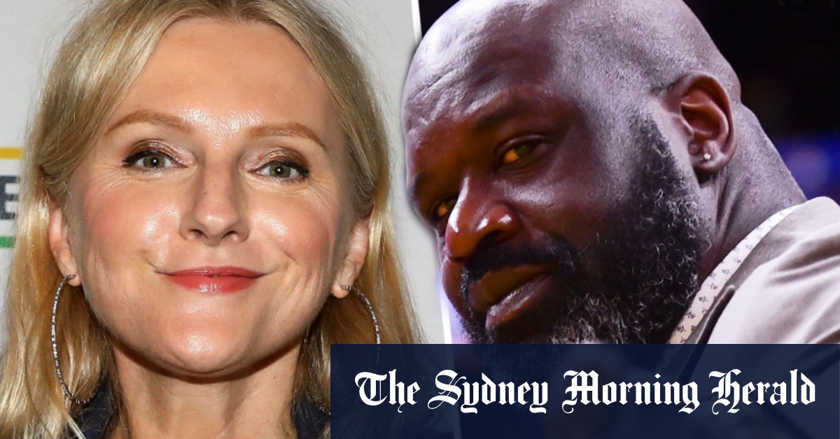 Shaquille O'Neal and Former InStyle editor Laura Brown in Australia on speakers' circuit