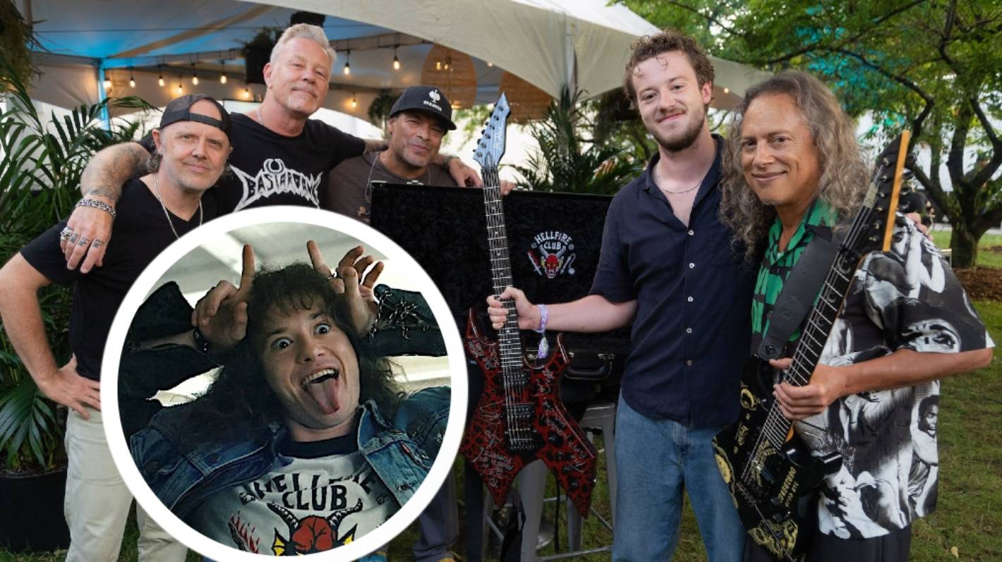 Stranger Things breakout star Joseph Quinn jams with Metallica