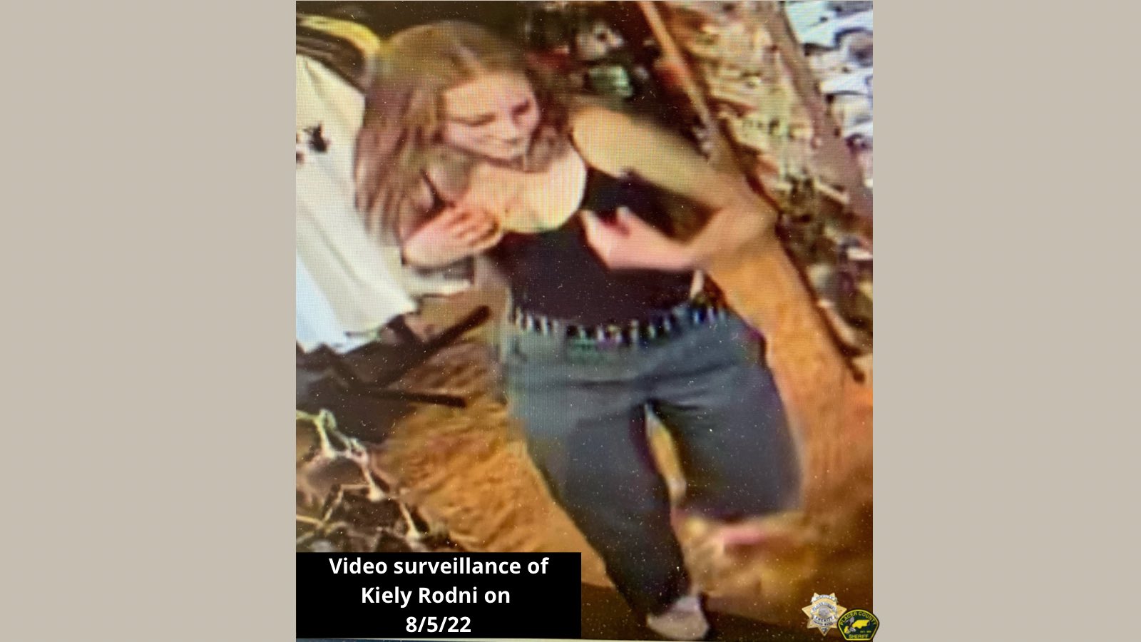 Surveillance photo of Kiely Rodni from day she went missing released